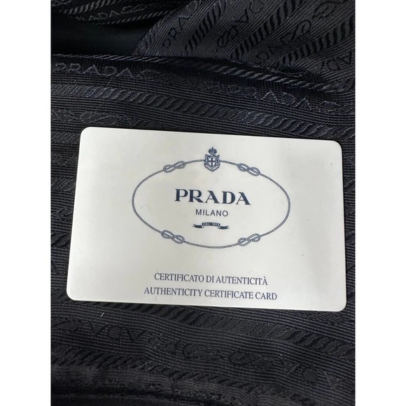 Vintage Prada Tessuto Nylon Handbag Large Lock/Key Sport Authenticity Card - Picture 7 of 10